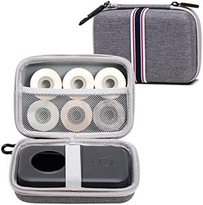 Phomemo Label Printer Case Hard Carry Case Compatible D30/M02/Q31/M110/T02 Label Printer, Label Maker Labeler Storage Holder