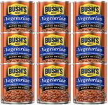 BUSH'S BEST Vegetarian Baked Beans- Canned Beans, Baked Beans,Kosher, Source of Plant Based Protein and Fiber, Low Fat, Gluten Free 8.3 OZ (Pack of 9)