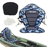 Kayak Seats with Back Support,Thickened Kayak Seat,Cushioned Canoe Backrest with Sit-On-Top Design, Padded Back Support for Sup Paddle Boards, Rafting, Fishing…