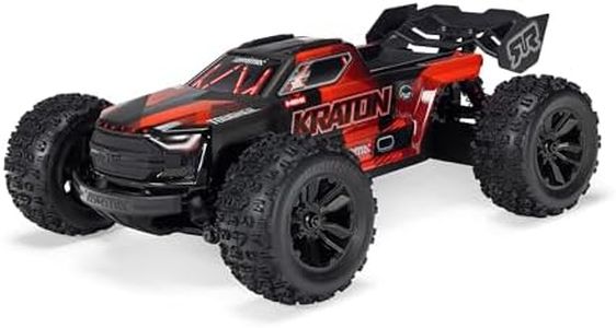 ARRMA 1/16 Mini KRATON 3S DSC 4X4 RTR – Brushless Speed Monster Truck – 80+ km/h High-Speed Basher – Schwarz/Rot