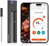 Meatmeet Pro WiFi & Bluetooth Wireless Meat Thermometer, Smart APP Monitoring with Timer and Alarm, Unlimited Range, IP67 Waterproof, Meat Thermometer Probe for BBQ, Grill, Oven, Air Fryers, Kitchen