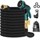 HOHAOO 15m Black Flexible Garden Hose