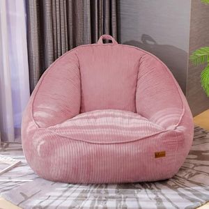 UODERS Giant Bean Bag Chair for Adults, Teens and Kids, Cozy Fluffy Corduroy Beanbag Chair with Filler, Large Floor Lounge Sofa for Living Room, Bedroom, Dorm, Gaming and Reading(L-Rosy)