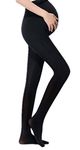 ZUMIY® Women's Maternity Tights 120D, ADJUSTABLE Wide Waist Band/Full Feet