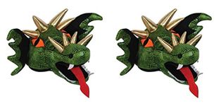 Beistle S60628AZ2 Dragon Hats, Multicolored