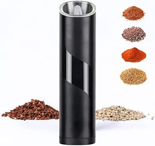 HECHOBO Electric Salt & Pepper Grinder, Automatic Pepper Mill with Adjustable Grind Coarseness, High Capacity Refillable Salt Pepper Shaker with LED Light, Battery Powered, Operation Gravity/One-Handed