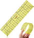 JEOPKO Hot Ironing Ruler with Inches System,sewing ruler,Hot Ironing Measuring Ruler,Hot Hemmer Ruler Heat Resistant Ruler Sewing Tools for Electric Iron Home Ironing Work 10 x 2.5 Inches.