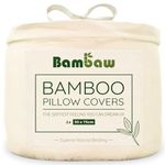 Ivory Cream Pillow Cases 2 Pack | Standard Pillow Cases 50x75 cm | Pillow Cases Luxury | Cream Bedding | pillow Cases Natural | Cooling Pillow Cases | Hypoallergenic Pillow Cases | Bambaw