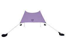 Neso Tents Beach Tent with Sand Anchor, Portable Canopy Sunshade - 7' x 7' - Patented Reinforced Corners (Lavender)
