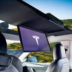 Tlyard Tesla Model Y Accessories 17.3 Inches, Car Roof-Mounted TV with Wi-Fi, Car TV Headrest Monitor for Back Seat, 4K Android Tablet Portable Rear Entertainment System