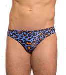 Kiniki Leopard Orange Men's Swim Brief Swimwear - Limited Edition Print