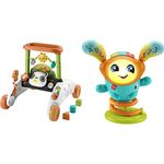 Fisher-Price Baby & Toddler Toy 2-Sided Walker | Interactive Musical Learning Toy with Lights & Bouncing Action