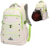 JD JODEBES 29L Large Basketball Backpack with Mesh Holder Lightweight Durable & Water-Resistant Sports Bag for Gym, School & Outdoor Play, Fits Basketball, Volleyball, Soccer