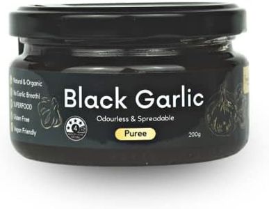 Empathy Herbal Premium Organic Black Garlic Puree - Spreadable & Odorless Aged Garlic (200g)