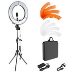 House of Quirk Ring Light Kit:18"/48cm Outer 55W 5500K Dimmable LED Ring Light, Light Stand, Carrying Bag for Camera,Smartphone,YouTube,Self-Portrait Shooting