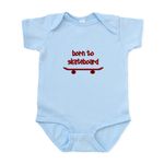 CafePress Born To Skate Skateboard Infant Bodysuit Cute Infant Bodysuit Baby Romper