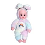 KELLY MILLER Rabbit Doll for Girls, Reborn Baby Musical Poem Doll, Soft Material Moving Arm Beautiful Soft Doll for Girls(Multi Color).