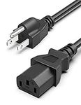 6Ft Computer Power Cord 18AWG TV Po