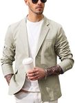 PJ Paul Jones Men's Cotton Twill Blazer Jacket Lightweight Casual Slim Fit Sport Coat, Apricot, X-Large