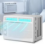 Magshion Window Air Conditioner 5000 BTU, Cool up to 150 Sq. Ft. with Mechanical Rotary Controls and Easy-to-Clean Reusable Filter, 5K BTU Window AC Unit With Easy Install Kit