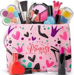 My First Princess Make Up Kit - 12 Pc Kids Makeup Set - Washable Pretend Makeup For Girls - These Makeup Toys for Girls Include Everything Your Princess Needs To Play Dress Up - Comes with Stylish Bag