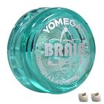 Yomega The Original Brain - Professional Yoyo for Kids and Beginners, Responsive Auto Return Yo Yo Best for String Tricks + Extra 2 Strings & 3 Month Warranty (Teal)