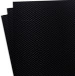 Holstex Thermoform Sheet - (Carbon Fiber Texture) - (.080 Thickness) - (12in x 12in Sheet) - (Armor Black) - (3 Sheets) - DIY Holster Making, Airsoft Armor, & Hobby