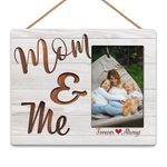 HIWX Mom And Me Picture Frame, Mom Frame, First Mom Gifts, Mommy Mother's Day Gift Picture Photo Frame, Boy Mom Gifts, Mom Love Birthday Mother's Day Picture Photo Frames 4x6