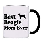 Mug Best Beagle Mom Ever Gift Coffee Mug-0057-Black