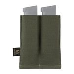 KRYDEX GEAR Molle Double Pistol Magazine Pouch Speed Pistol Mag Holder for 9mm .45 .40 Magazine (Ranger Green)