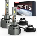PERPOTAO D4S D4R Led Bulb, 26,400LM, 600% Brightness, 6,000K White，10x Cooling, Xenon HID Replacment，Fast Plug, Compatible 99.99%，2-Pack