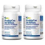 ALLBE ProbioCan 50 Billion CFU, 11 Strains of Gut Health Probiotics for Women & Men, 2 Packs of 60 Servings with Lactobacillus Gasseri Probiotic, Serving Size: 1 Capsule (120 Days Supply)