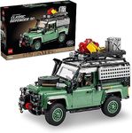 Lego Icons Land Rover Classic Defender 90 10317 Model Car Building Set for Adults and Classic Car Lovers, This Immersive Project Based on an Off-Road Icon Makes a Great or Her