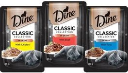 Dine Classic Mixed Collection Cat Wet Food 85 g (Pack of 12)