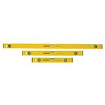 Silverline Builders Level Set 3pce 400, 600 & 1000mm (119688), Yellow