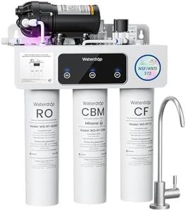 Waterdrop T3-M Remineralization Reverse Osmosis System, NSF/ANSI 372 Certified, 9-Stage RO Water Filter, 450 GPD Tankless Water Filtration System, 2:1 Pure-to-Drain Ratio, Plug-in Required