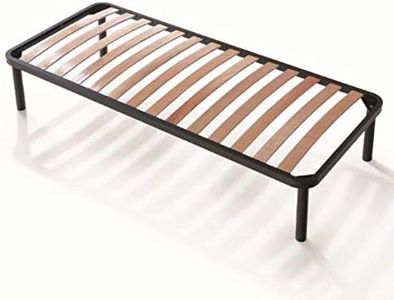 EVERGREENWEB Rete Letto Singolo 75x190 a Doghe in Legno Ortopedica con 4 Piedi Smontabili, Struttura portante in Ferro Rinforzata, Base da Incasso per Tutti Tipi di Letti e Materassi - Modello Apple