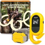 Dogtra CUE Easy Safe Stylish e-Collar with Vibration Waterproof Rechargeable Yellow ecollar for Small Medium Large Dogs Remote Training Collar (1st Generation)