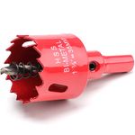 35mm Hole Saws Cutter, HSS Bi-Metal Drill Bit for Wood, Plastic, UPVC, Fiberglass and Plasterboard