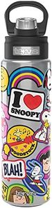 Tervis Peanuts - Sticker Collage Triple Walled Insulated Tumbler Travel Cup Keeps Drinks Cold, 24oz Wide Mouth Bottle, Stainless Steel
