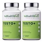 HEALTH VEDA ORGANICS PRIVATE LIMITED Natural Testo Power Tablets | Helps to Improve Energy, Stamina & Muscle Strength -1000mg, 120 Veg Tablets for Men