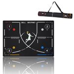 Portable Basketball Footwork Training Mat, Agility Footstep Training Mat, Basketball Pads for Training All Levels, Non-Slip Silent Equipment for All Ages to Improve Speed, Strength and Coordination