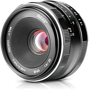 Meike 25mm F1.8 Large Aperture Wide Angle Lens Manual Focus Lens Compatible with Fujifilm X Mount Mirrorless Cameras X-Pro2 X-E3 X-T1 X-T2 X-T3 X-T4 X-T5 X-T10 X-T20 X-A2 X-E2 X-T100 X-T200