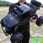 Jiakora RC Cars Remote Control Car 1:12 Off Road Monster Truck,Metal Shell 4WD Dual Motors LED Headlight Rock Crawler,2.4Ghz All Terrain Hobby Truck with 2 Batteries for 60 Min Play,Boy Adult Gifts
