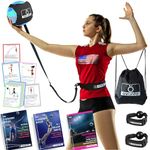 OVANTO Volleyball-Trainings-Hilfe, Solo-Volleyball-Trainer-Set, um wie ein Profi zu servieren und zu spießen, dehnbar bis 5.5 m, tolles Volleyball-Geschenk für Teenager-Mädchen