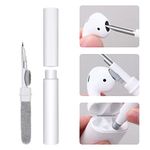 Vicloon AirPod Cleaning Kit, 3 in 1 Airpod Cleaner Pen with Sponge, Wireless Earbuds Clean Pen, Multifunctional Earphone Cleaning Kit for Dust Removal Earbuds Mobile Phone - White