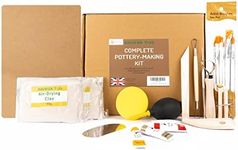 Ultimate Pottery Kit (Air Dry Clay) for Adults and Kids Perfect for Beginners Ideal Gift (Deluxe Kit)