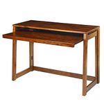 Casual Home 533-44 Folding Desk with Pull-Out and USB Port, Warm Brown