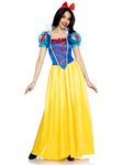 Leg Avenue Women's 2 Piece Classic Snow White Costume, Multi, Medium