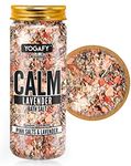 YOGAFY -Calm Lavender Epsom Bath Salt with Pink Salt - 100% Natural Aromatherapy, Relaxation and Peaceful Slumber |300g